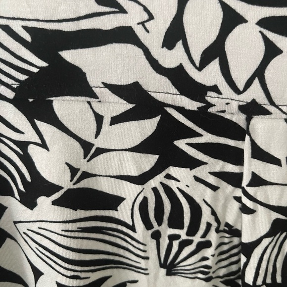 Tahari Mini Dress Black & White Floral 1X Plus Size - Picture 8 of 11